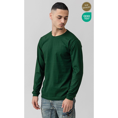 Camiseta adulto ANBOR manga larga, 100% algodón, tallas S a 5XL