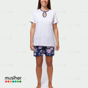 PIJAMA MANGA CORTA MUJER MUSLHER 216003