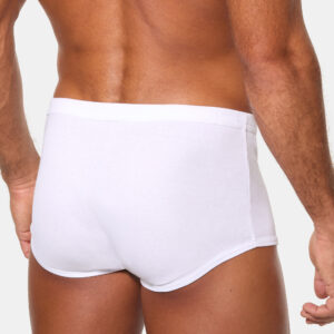 Abanderado AS00335 braslip blanco vista trasera