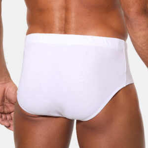 Abanderado AS00527 slip abierto blanco vista trasera