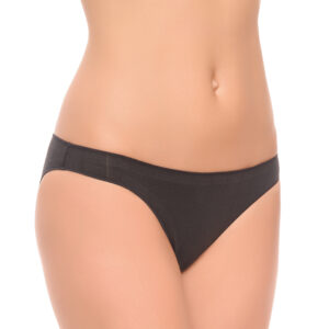 Braga bikini baja de algodón Naiara 215 en color negro