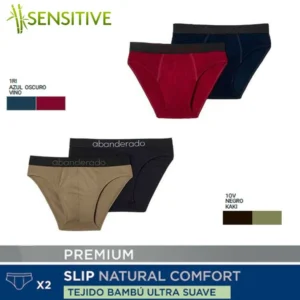 Pack 2 slips de bambú Abanderado 0C7L - detalle